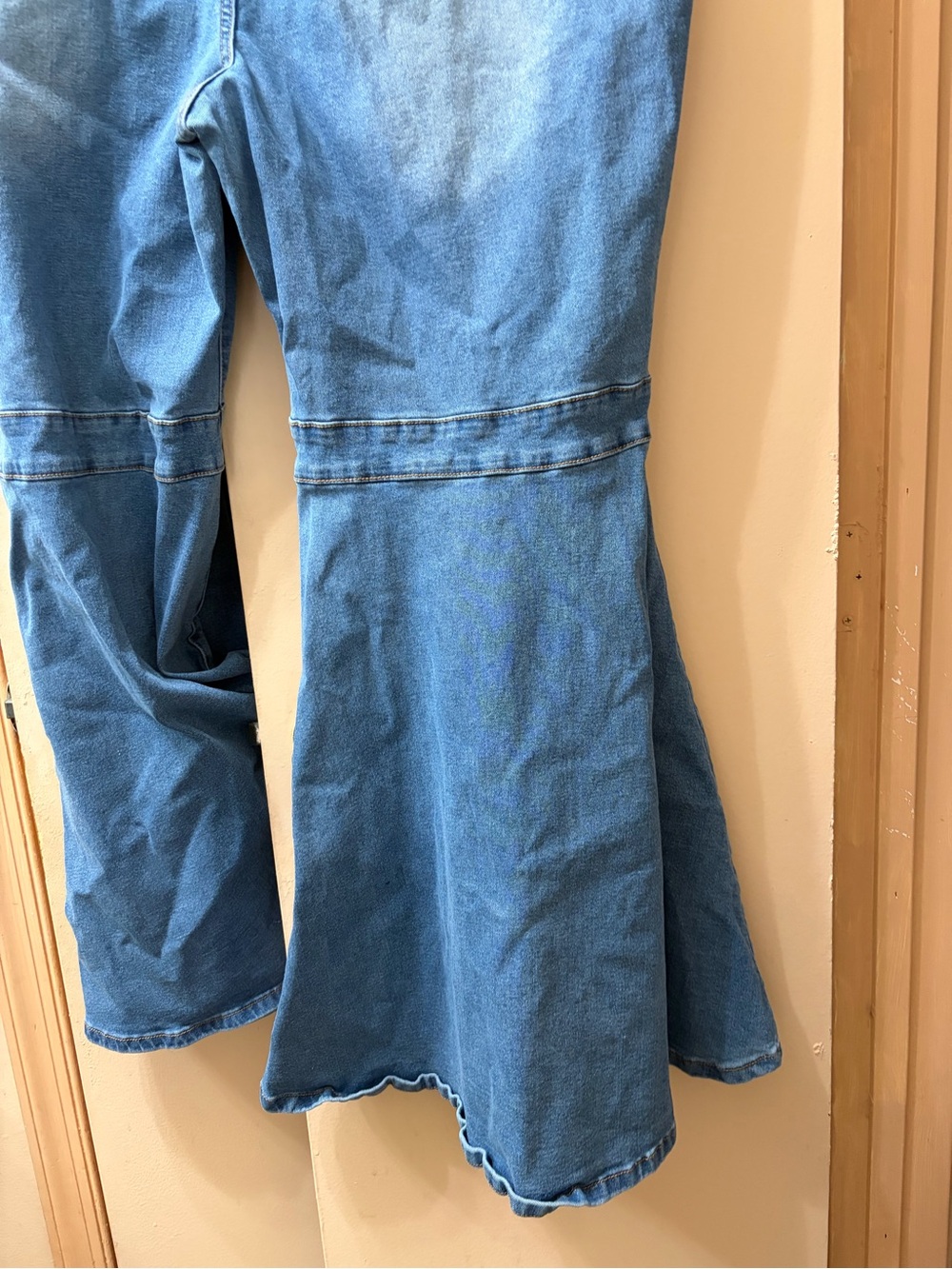 NWOT ELOQUII Denim Bell Bottom Jeans Size 18 Wide Leg Retro Flare ⭐ - Picture 5 of 12